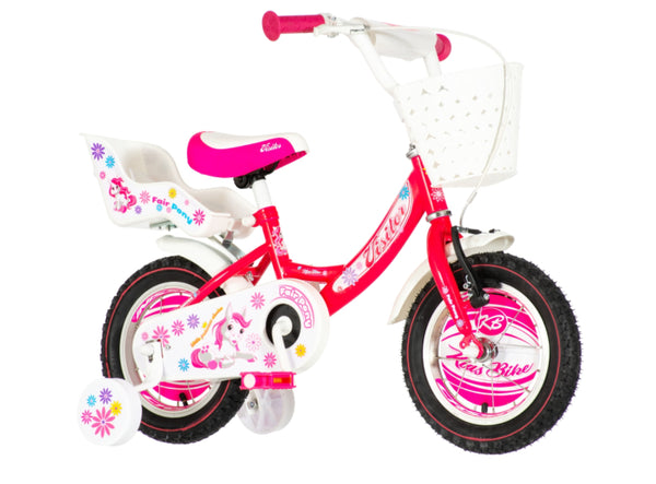 Bicikl kids visitor fairpony 12" 7" v-brake  kontra 95-115cm (12") crveni