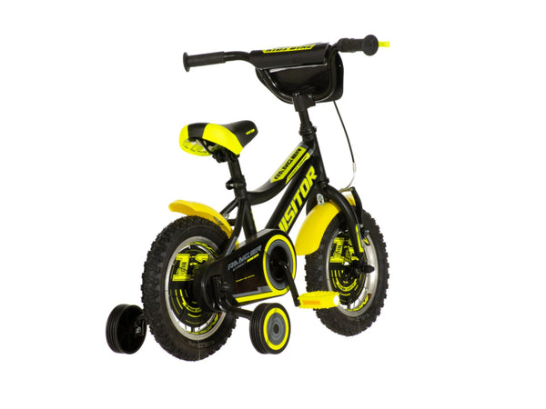 Bicikl kids visitor ranger 12" 8" v-brake  kontra 95-115cm (12") crno žuti polu mat