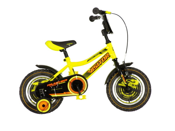 Bicikl kids visitor ranger 12" 8" v-brake  kontra 95-115cm (12") neon žuti uv