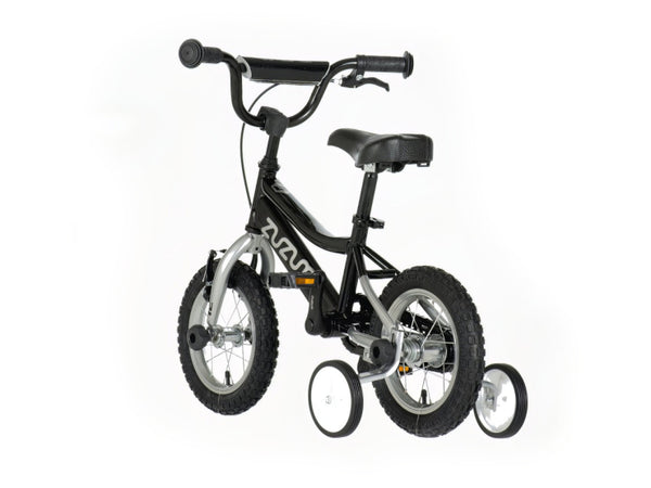 Bicikl kids zuzum 12" 8" v-brake  kontra 95-115cm (12") crni hrom uv