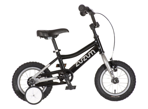 Bicikl kids zuzum 12" 8" v-brake  kontra 95-115cm (12") crni hrom uv