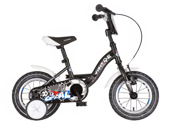 Bicikl kids visitor goal 12" 8" v-brake  kontra 95-115cm (12") crni
