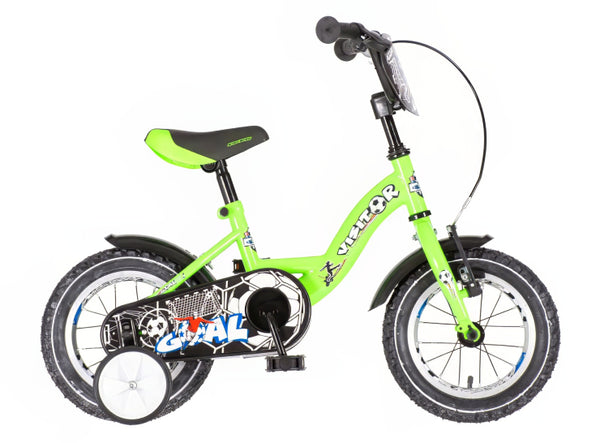 Bicikl kids visitor goal 12" 8" v-brake  kontra 95-115cm (12") zeleni neon