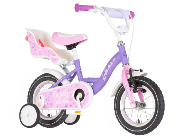 Bicikl kids visitor liloo 12" 8" v-brake kontra 95-115cm (12") ljubičasto roze perla