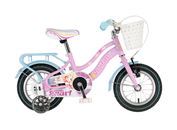 Bicikl kids visitor pearl 12" 8" v-brake  kontra 95-115cm (12") roze