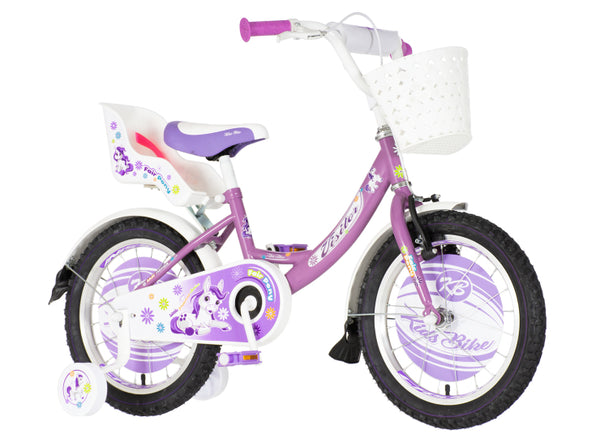 Bicikl kids visitor pony 16" 8" v-brake kontra 105-125cm (16") ljubičasti perla