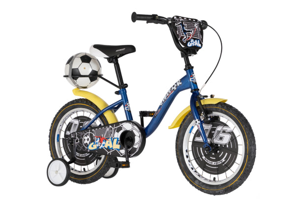 Bicikl kids visitor goal 16" 9" v-brake  kontra 105-125cm (16") plavi perla