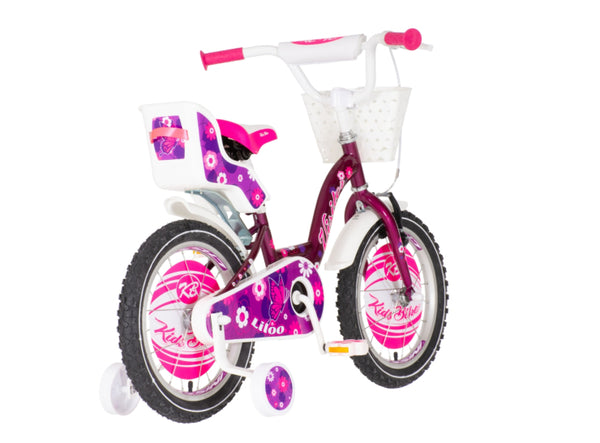 Bicikl kids visitor liloo 16" 9" v-brake 105-125cm (16") ljubičasti perla uv sjaj