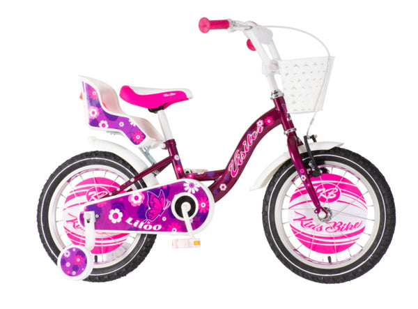 Bicikl kids visitor liloo 16" 9" v-brake 105-125cm (16") ljubičasti perla uv sjaj