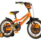 Bicikl kids visitor motocross 16" 9" v-brake  kontra 105-125cm (16") neon narandžasti uv, slika 1