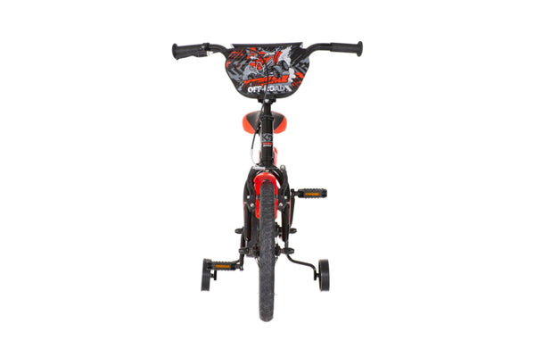 Bicikl kids visitor xtreme 16" 9" v-brake  kontra 105-125cm (16") crno crveni