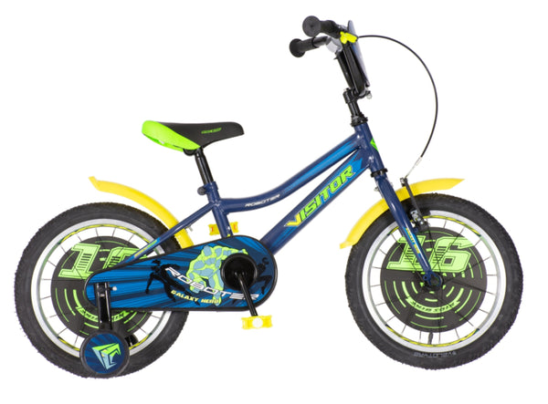 Bicikl kids visitor roboter 16" 9" v-brake  kontra 105-125cm (16") plavi perla