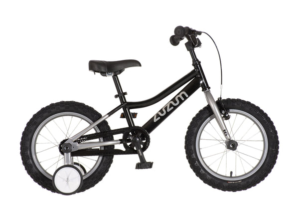 Bicikl kids zuzum 16" 9" v-brake  kontra 105-125cm (16") crni  hrom uv sjaj