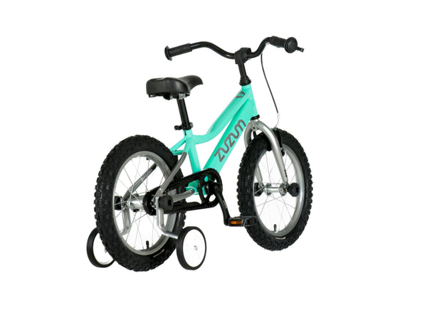 Bicikl kids zuzum 16" 9" v-brake  kontra 105-125cm (16") tirkiz uv