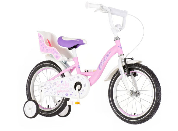 Bicikl kids visitor liloo 16" 9" v-brake  kontra 105-125cm (16") roze