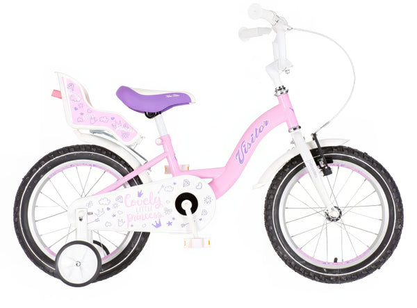 Bicikl kids visitor liloo 16" 9" v-brake  kontra 105-125cm (16") roze