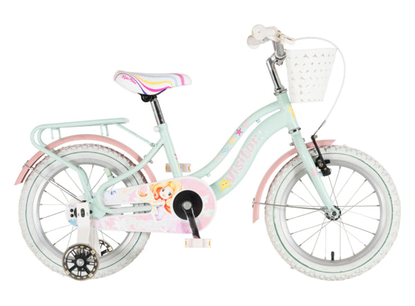 Bicikl kids visitor pearl 16" 9" v-brake  kontra 105-125cm (16") tirkiz