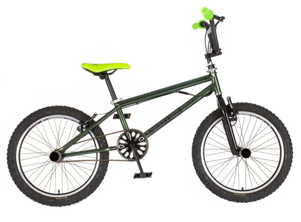 Bicikl bmx scout bmx 20" 10" v-brake  142-165cm (s) zeleni perla