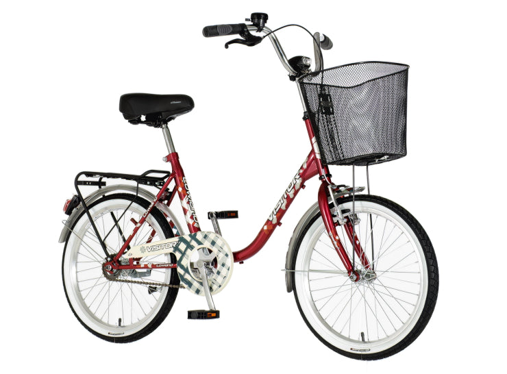 Bicikl city visitor lowland 20" 15" v-brake  kontra favorit 142-165cm (s) bordo