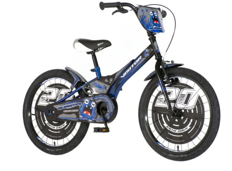 Bicikl kids visitor bluester 20" 10" v-brake  kontra 115-135cm (20") crno plavi perla