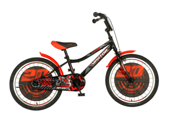 Bicikl kids visitor xtreme 20" 10" v-brake  kontra 115-135cm (20") crno crveni