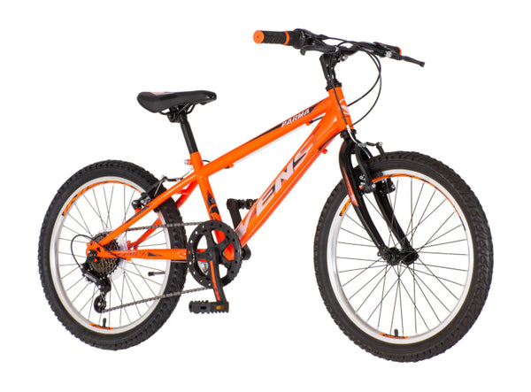 Bicikl junior 20 venssini parma 20" 11" v-brake  6 brzina 120-142cm (xxs) neon narandžasti uv