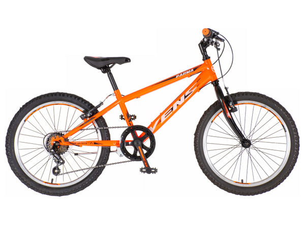 Bicikl junior 20 venssini parma 20" 11" v-brake  6 brzina 120-142cm (xxs) neon narandžasti uv