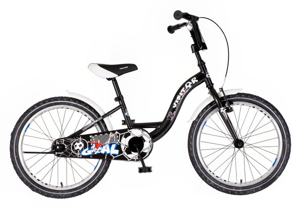 Bicikl kids visitor goal 20" 10" v-brake  kontra 115-135cm (20") crni beli