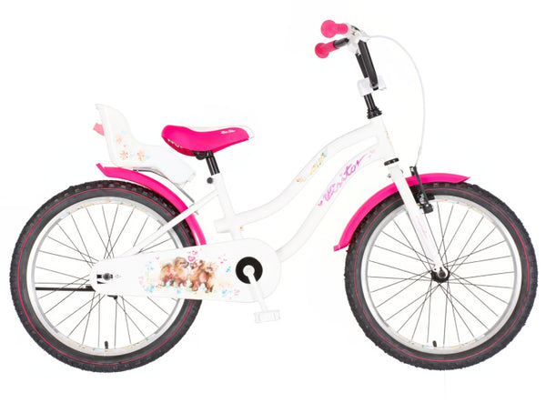 Bicikl kids visitor dog 20" 11" v-brake  kontra 115-135cm (20") belo roze perla