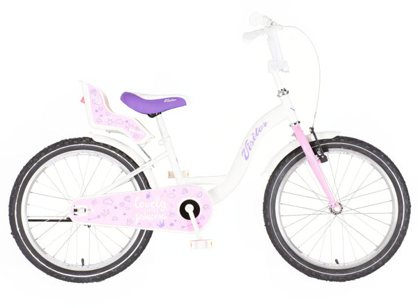 Bicikl kids visitor liloo 20" 10" v-brake kontra 115-135cm (20") belo roze perla
