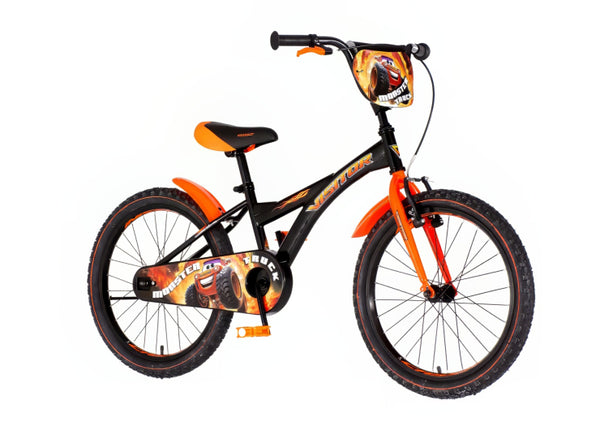 Bicikl kids visitor truck 20" 10" v-brake  kontra 115-135cm (20") crno narandžasti uv