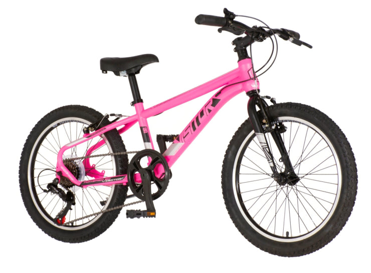 Bicikl junior 20 visitor radiance 20" 11" v-brake  6 brzina 120-142cm (xxs) roze