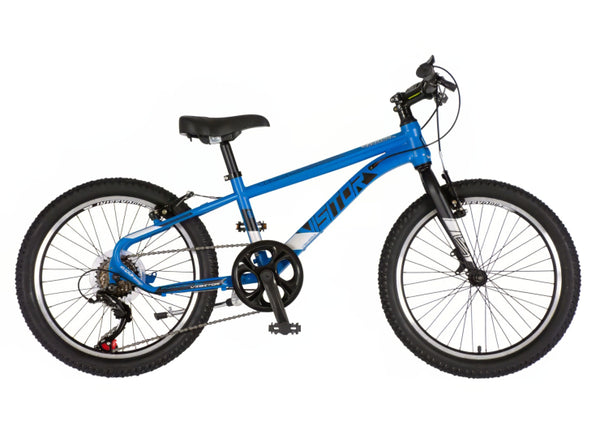 Bicikl junior 20 visitor radiance 20" 11" v-brake  6 brzina 120-142cm (xxs) plavi