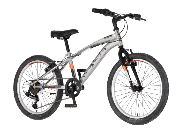 Bicikl junior 20 venssini arcadia 20" 11" v-brake  6 brzina 120-142cm (xxs) srebrni
