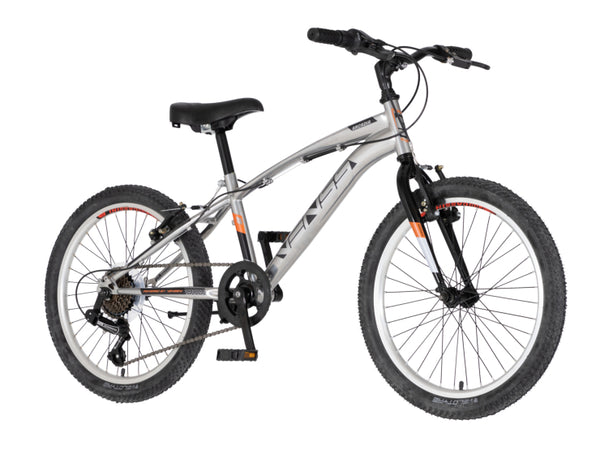 Bicikl junior 20 venssini arcadia 20" 11" v-brake  6 brzina 120-142cm (xxs) srebrni