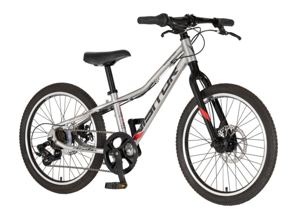 Bicikl junior 20 visitor proxy d2 20" tvrda alu 11" disk dupli 7 brzina 115-135cm (20") srebrni