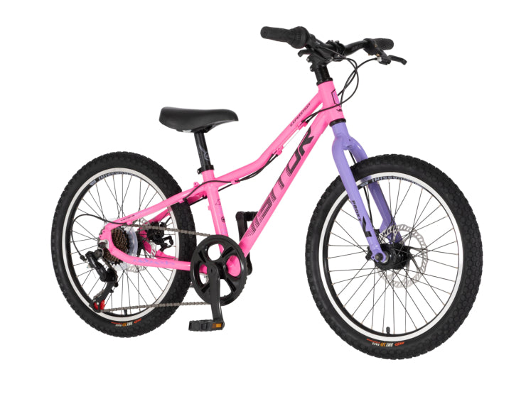 Bicikl junior 20 visitor proxy d2 20" tvrda alu 11" disk dupli 7 brzina 115-135cm (20") roze