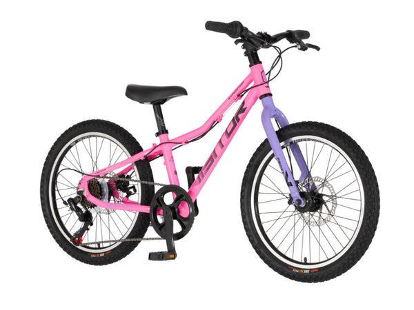 Bicikl junior 20 visitor proxy d2 20" tvrda alu 11" disk dupli 7 brzina 115-135cm (20") roze