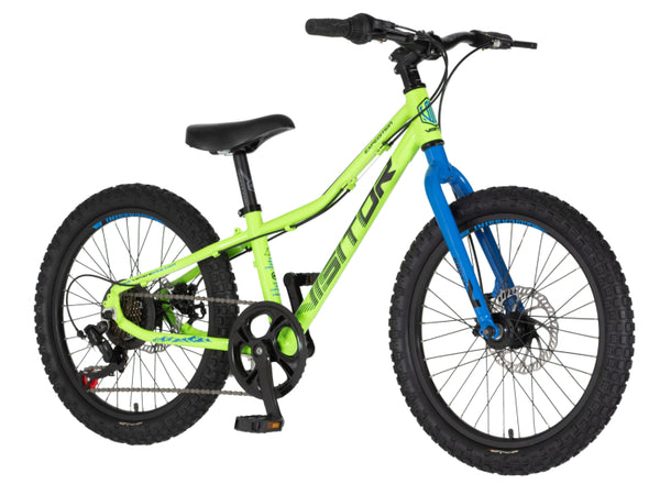Bicikl junior 20 visitor proxy d2 20" tvrda alu 11" disk dupli 7 brzina 115-135cm (20") neon zeleni