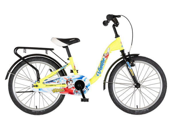Bicikl kids visitor aviator 20" 10" v-brake  kontra 115-135cm (20") neon žuti