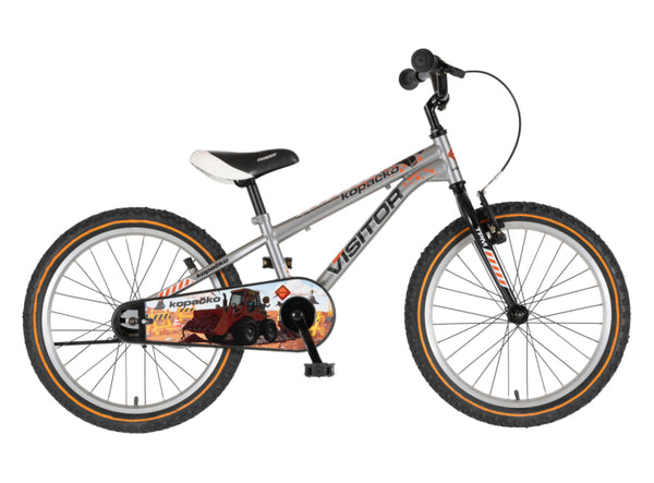 Bicikl kids visitor kopacko 20" 10" v-brake  kontra 115-135cm (20") srebrni uv sjaj