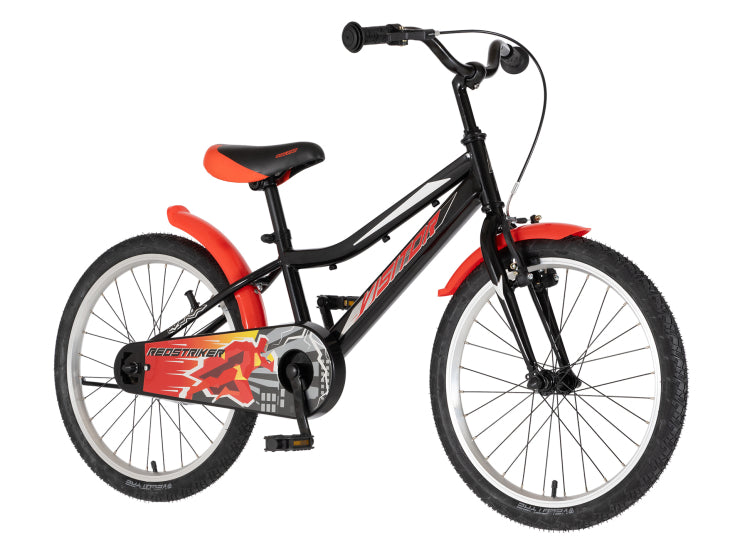 Bicikl kids visitor redstriker 20" 10" v-brake  kontra 115-135cm (20") crno crveni