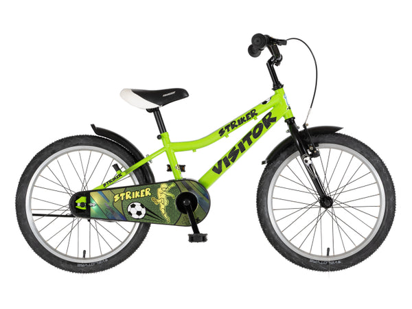 Bicikl kids visitor striker 20" 10" v-brake  kontra 115-135cm (20") zeleni neon
