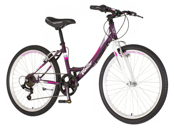 Bicikl junior 24 visitor fox 24" 14"  v-brake  6 brzina 132-155cm (xs) ljubičasti