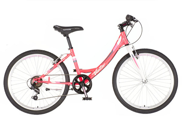 Bicikl junior 24 visitor fox 24" 14"  v-brake  6 brzina 132-155cm (xs) crveni