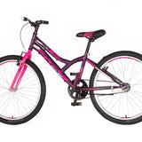 Bicikl junior 24 explorer spy 24" 13" v-brake kontra 132-155cm (xs) ljubičasti, slika 4