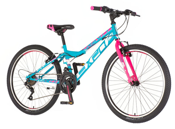 Bicikl junior 24 explorer magnito 24" 13" v-brake  18 brzina 142-165cm (s) tirkiz