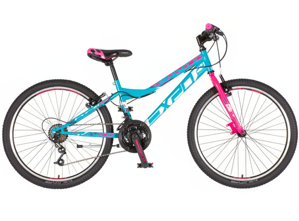Bicikl junior 24 explorer magnito 24" 13" v-brake  18 brzina 142-165cm (s) tirkiz