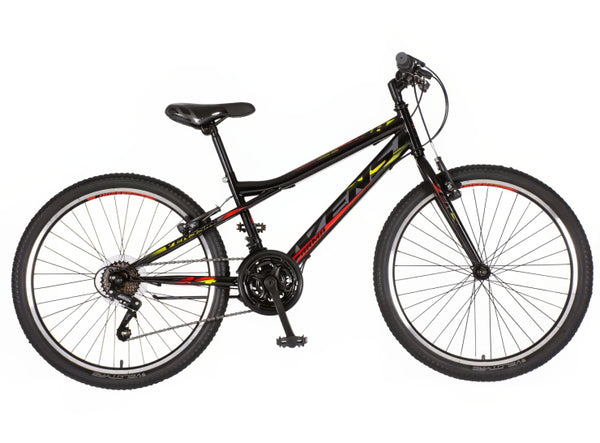 Bicikl junior 24 venssini parma 24" 13" v-brake  18 brzina 142-165cm (s) crno crveni perla