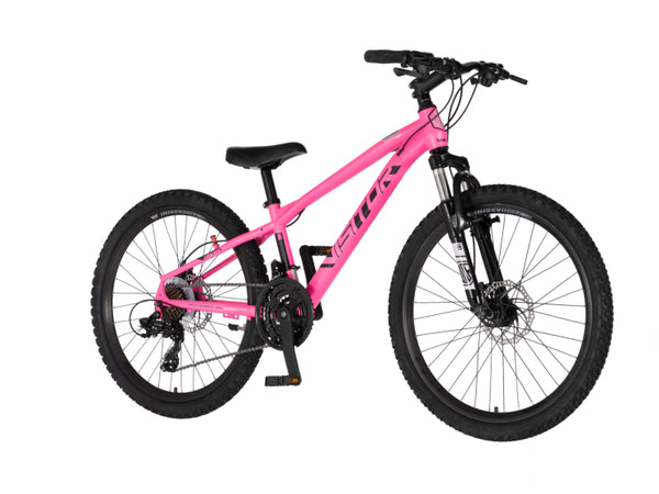 Bicikl junior 24 visitor cascade 24" amortizer 12"  disk dupli 21 brzina 142-165cm (s) roze